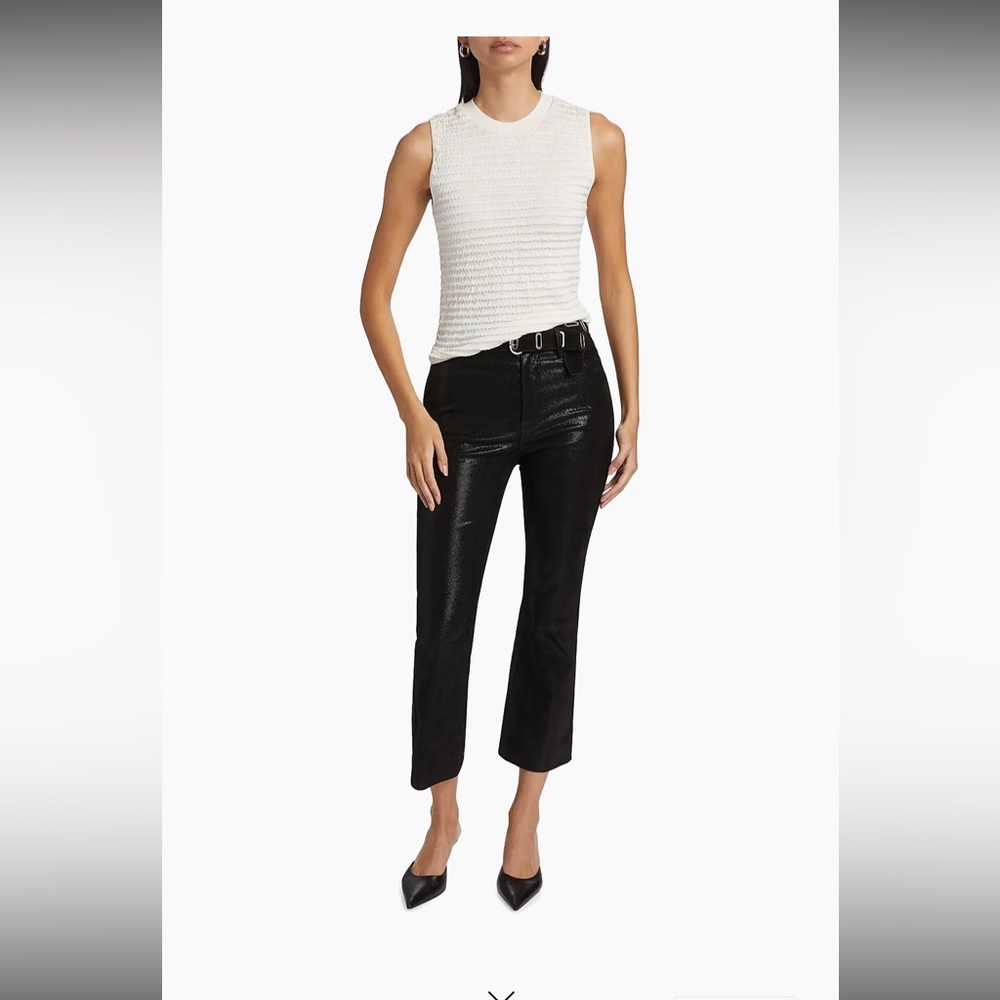 Frame Le Crop Mini Boot black Leather 26